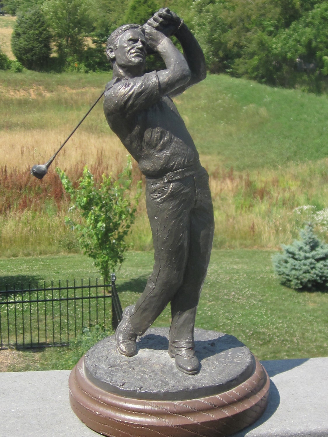 Golf Sculpture The Tee Shot 1987 Michael Garman by LeftoverStuff
