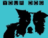 Your Dog Here - Fused Glass Pendant or Keychain