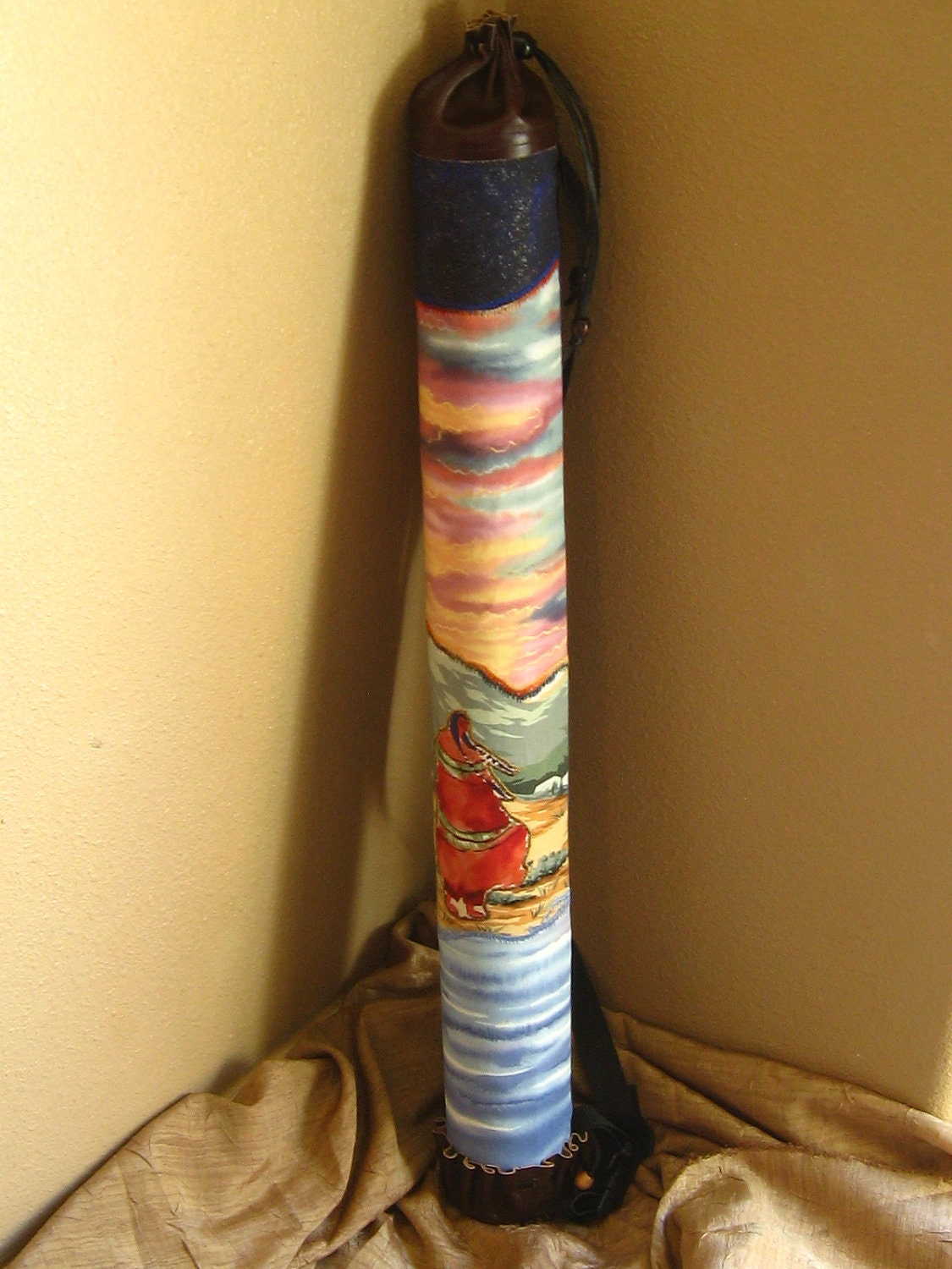 Native American Flute Case At One by innerfiredesign on Etsy