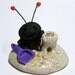 OOAK Ladybug "Pheebee" making a sandcastle by Amber Matthies