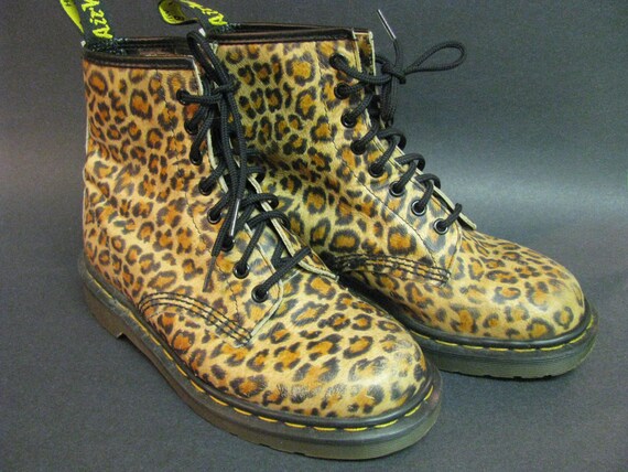 doc martens leopard print boots