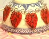Heart Charm Bracelet, Anatomical