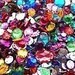 Acrylic Sew On Multicoloured Gems/Jewels Mix Assorted 200 pcs