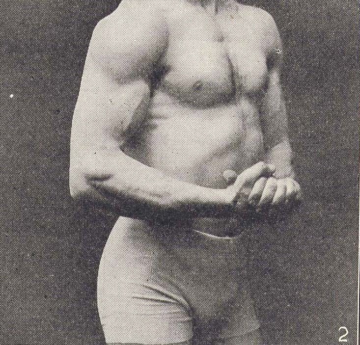 Vintage Hunky Body Builders Manly-Man Torsos 1922 Fitness Rotogravure Illustration To Frame