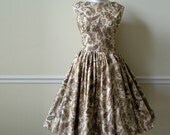Gorgeous Custom Cotton Bateau Neckline Super Full Skirt Cocktail Dress