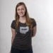 Ohio Mixtape Womens Tshirt, Screenprinted Tshirt, Triblend Charcoal Grey, Ohio Local Music