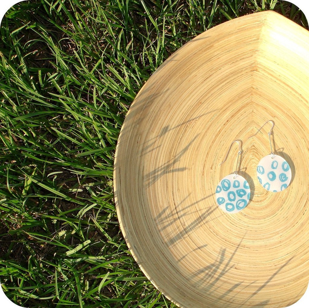 Turquoise Circle Earrings