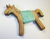 Flossy the Unicorn Embroidery Floss Bobbin