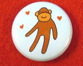 Super Sock Monkey Badge