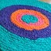 Jewel Tones Crochet Rug