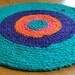 Jewel Tones Crochet Rug