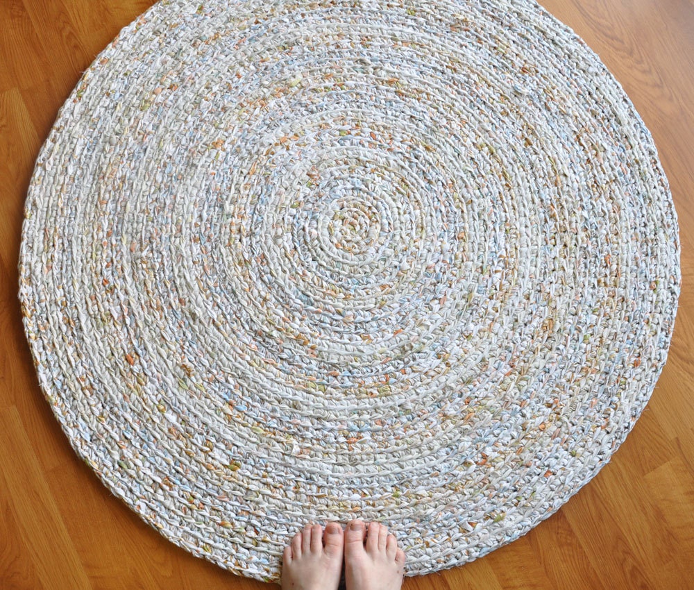 Natural - Large Crochet Area Rug by EKRA