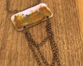 Reactive Glass Rustic Cherry Blossom Pendant