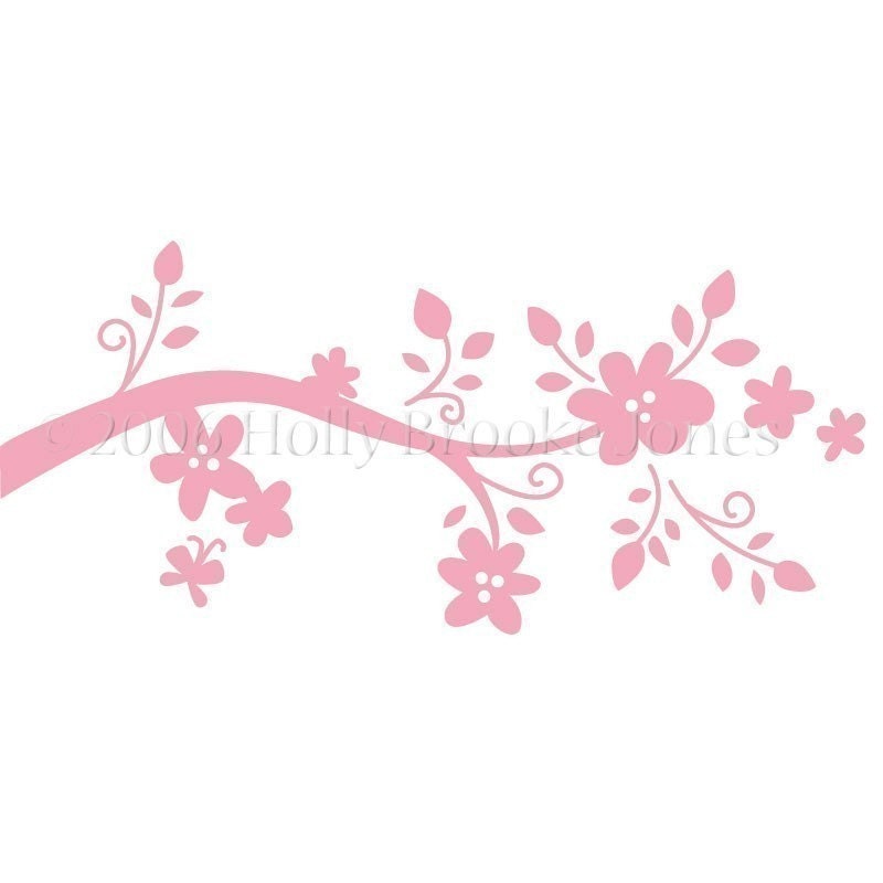 Small Ella Twig Vinyl Decal