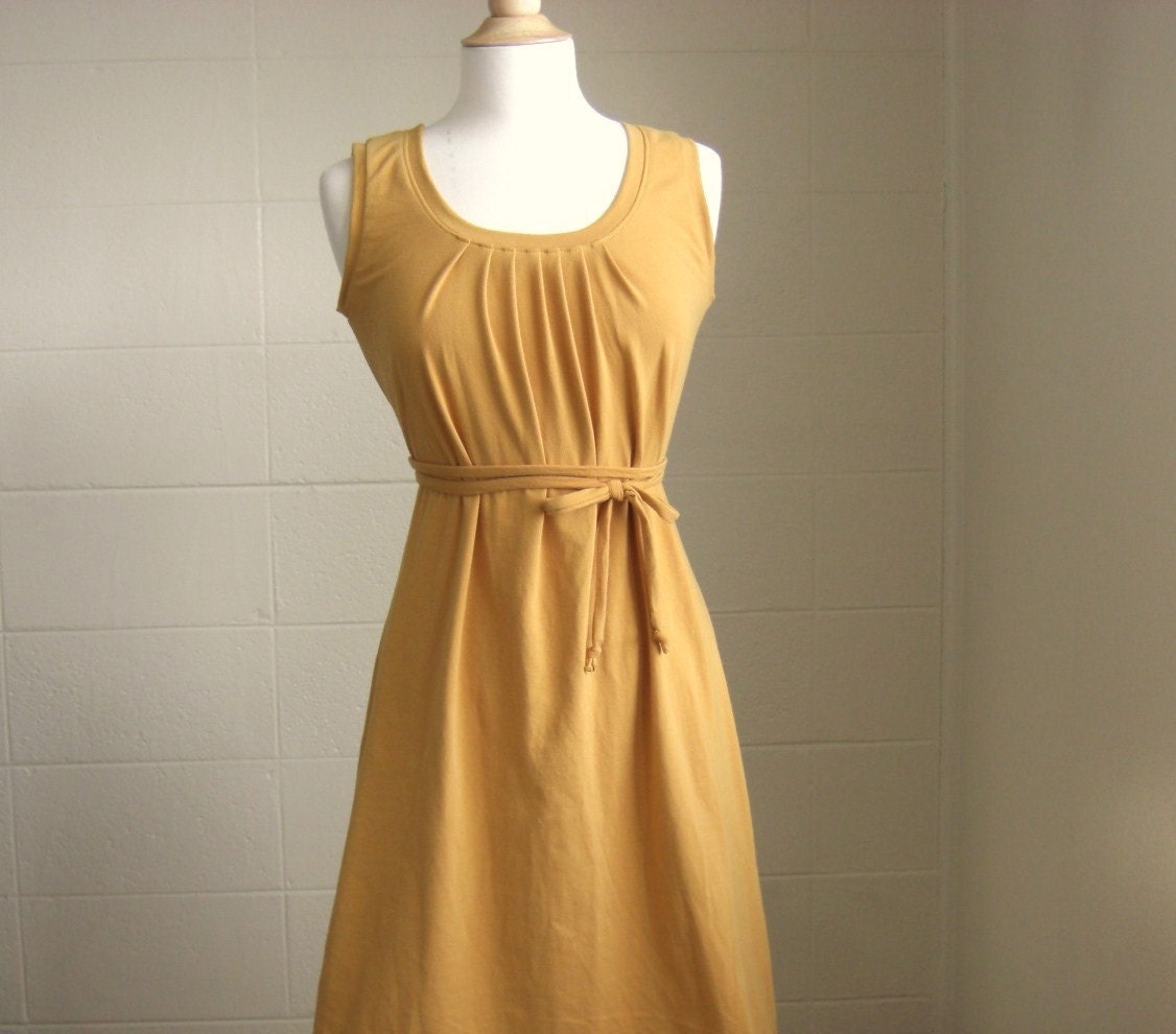 Womens Cotton Tank Dress - Made to order in your size and Color