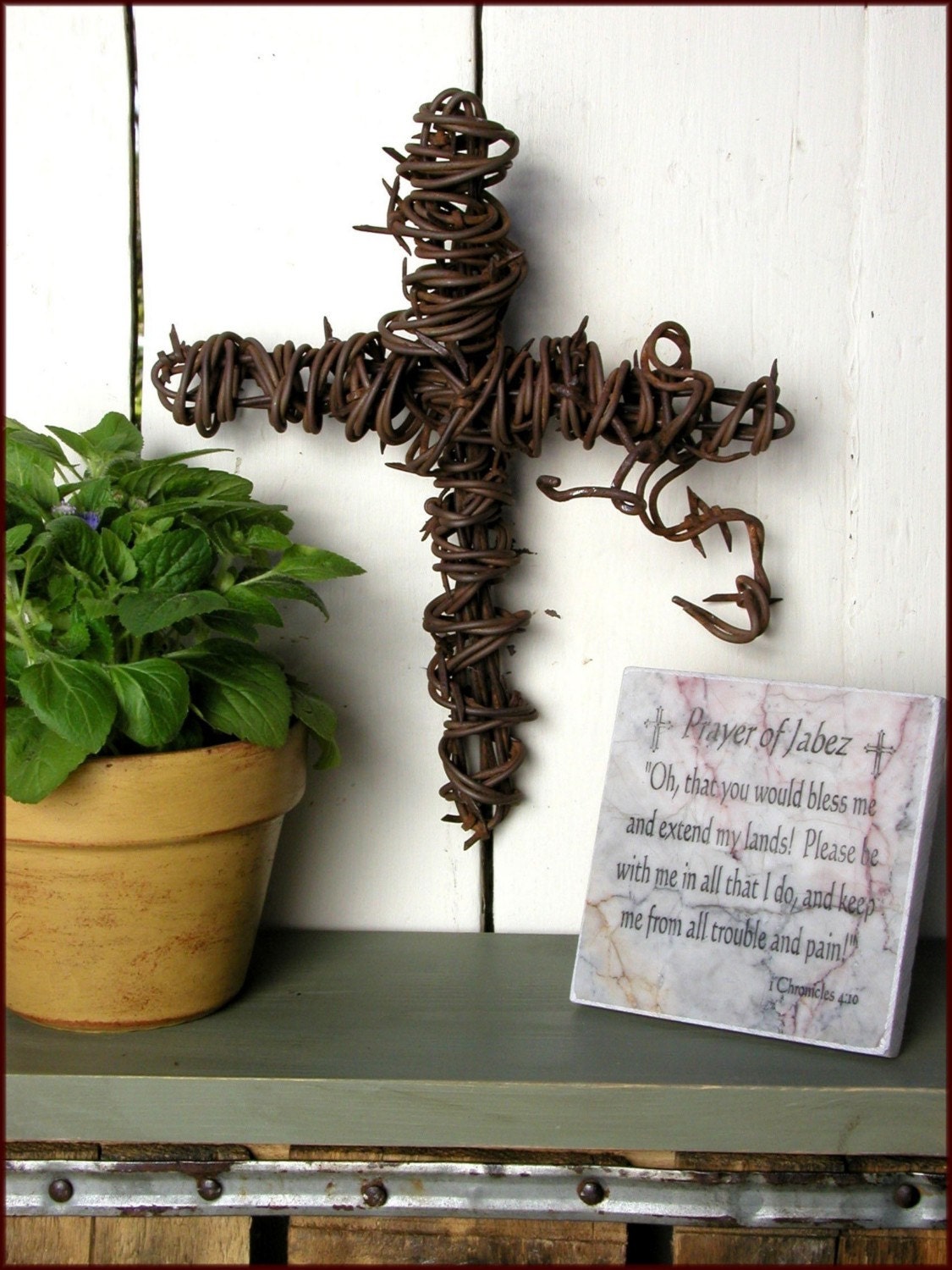 Barbed Wire Cross (Handmade in TEXAS)