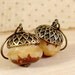 Acorn Earrings : Antiqued Brass