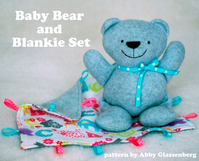 Baby Bear and Blankie Set - PDF Sewing Pattern