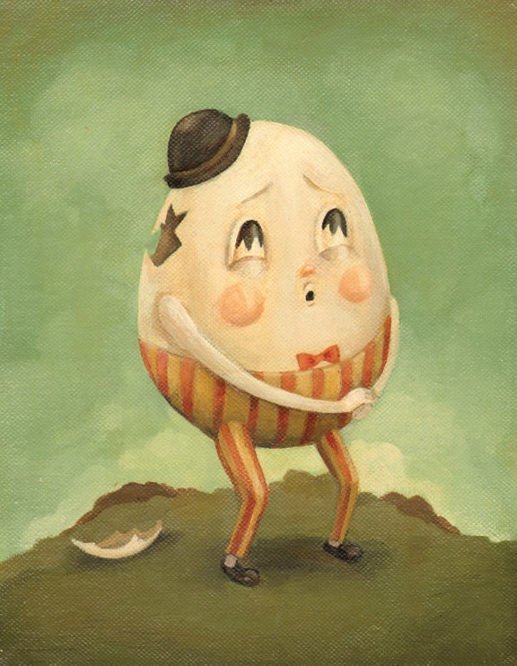 Humpty Dumpty Print 8x10
