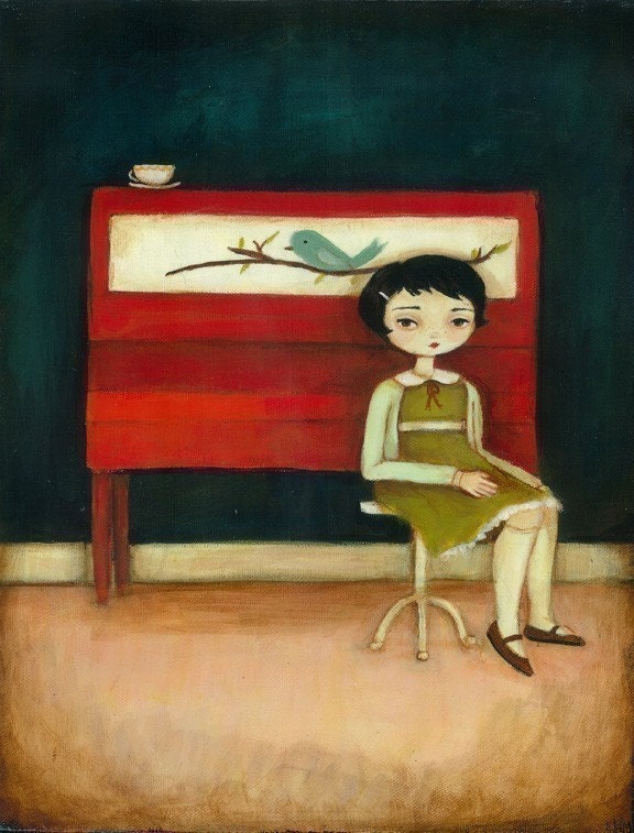 The Red Piano Print 8x10