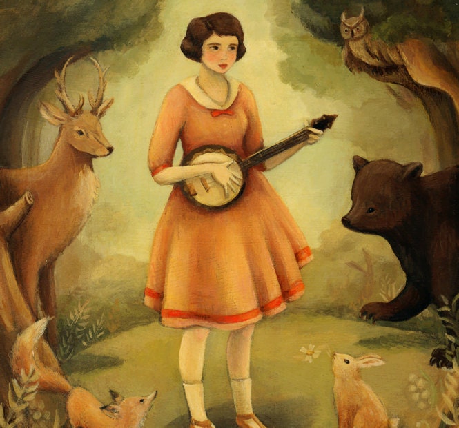 Banjo Recital Print 8x10