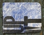 recycled pages pocket journal/sketchbook