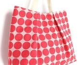Carry All Shoulder Bag - Polka Dotty Postbox Red