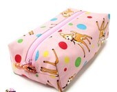 Box Pouch : Kawaii Deers Pink