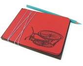 5 pack : bikes - gocco screenprinted flat card set