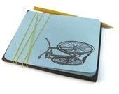 Bikes 10 pack- Gocco screenprinted flatnote set