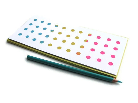 5 pack - candy buttons - gocco screenprinted stationery