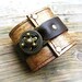 Hey Ladies.... Steampunk Leather Wrist Wallet Cuff with Secret Pocket - Timeless Romance - Midas Touch