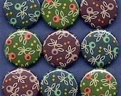 One Inch Magnet Set - Italian Flowers