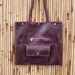 Burgundy Chic Briefcase - Laptop Tote Bag