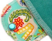 Extra Absorbent Sugar Skulls Moonpads Organic Cotton Reusable Washable Cloth Menstrual Pads