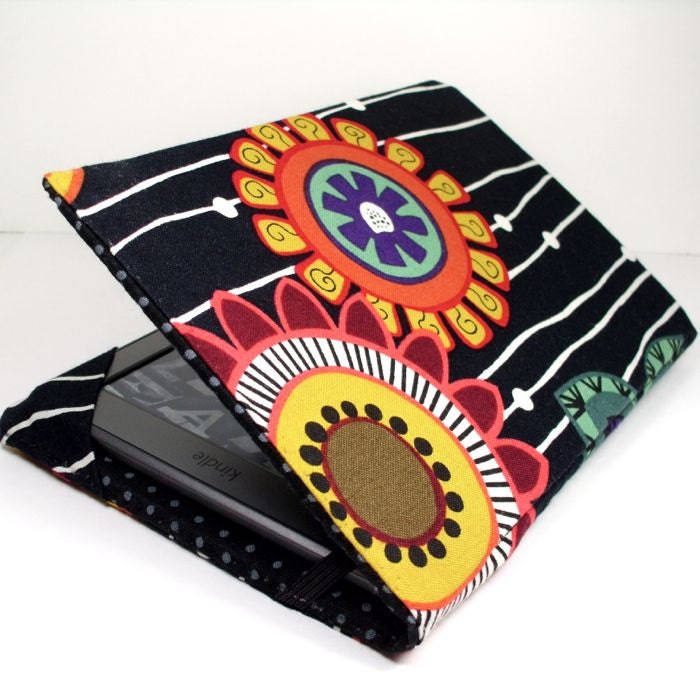 Kindle 4 cover - Mod Blossoms - small kindle ereader cover - made to order - also fits Kindle 5, Touch, and Paperwhite