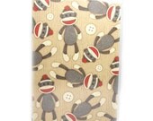 Passport Cover - Sock Monkeys  - cute monkey passport holder
