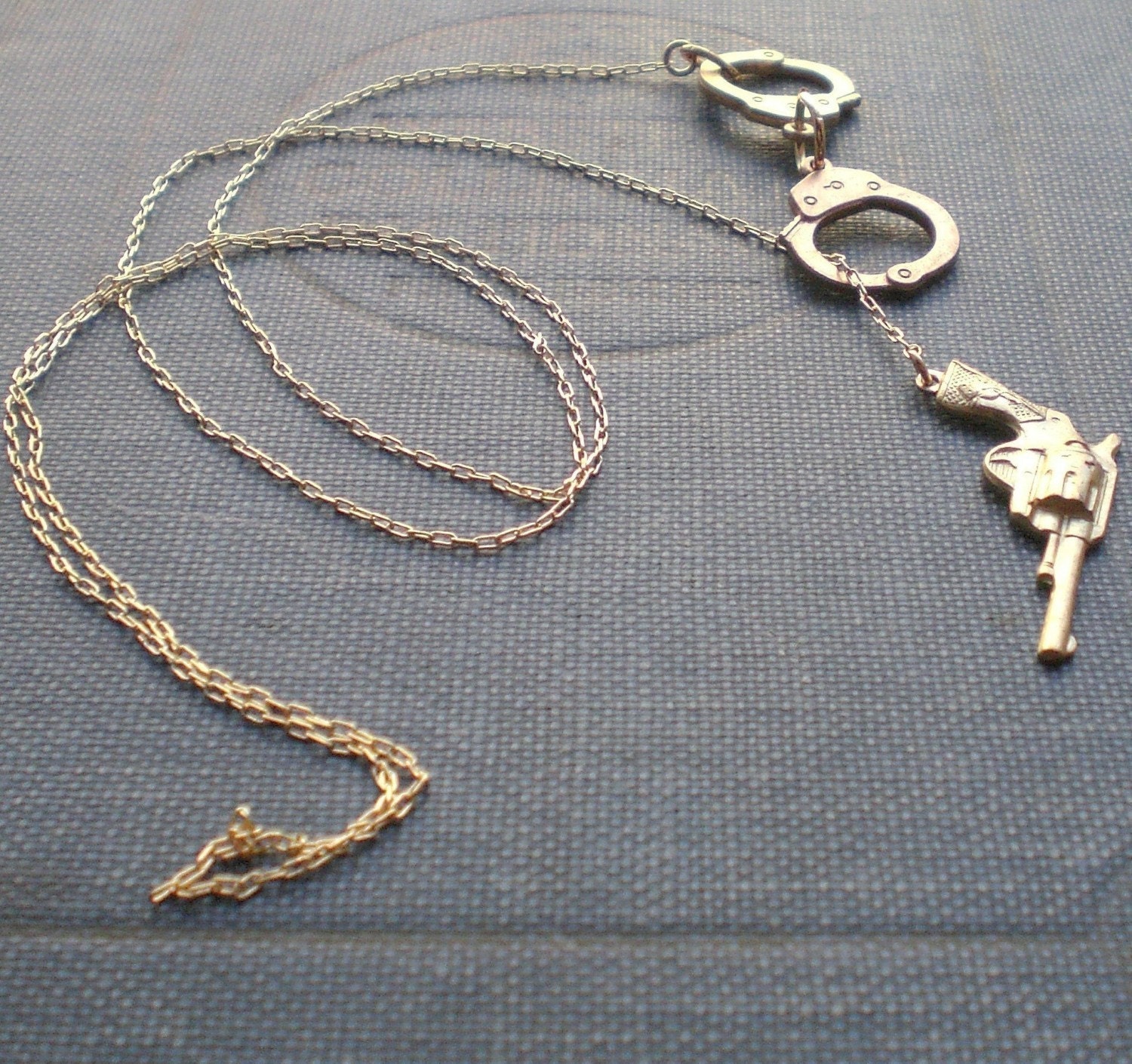 Handcuff Gun Necklace The Outlaw Lariat
