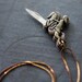 Pocket Knife Necklace Caped Lady Riding Hood Horse