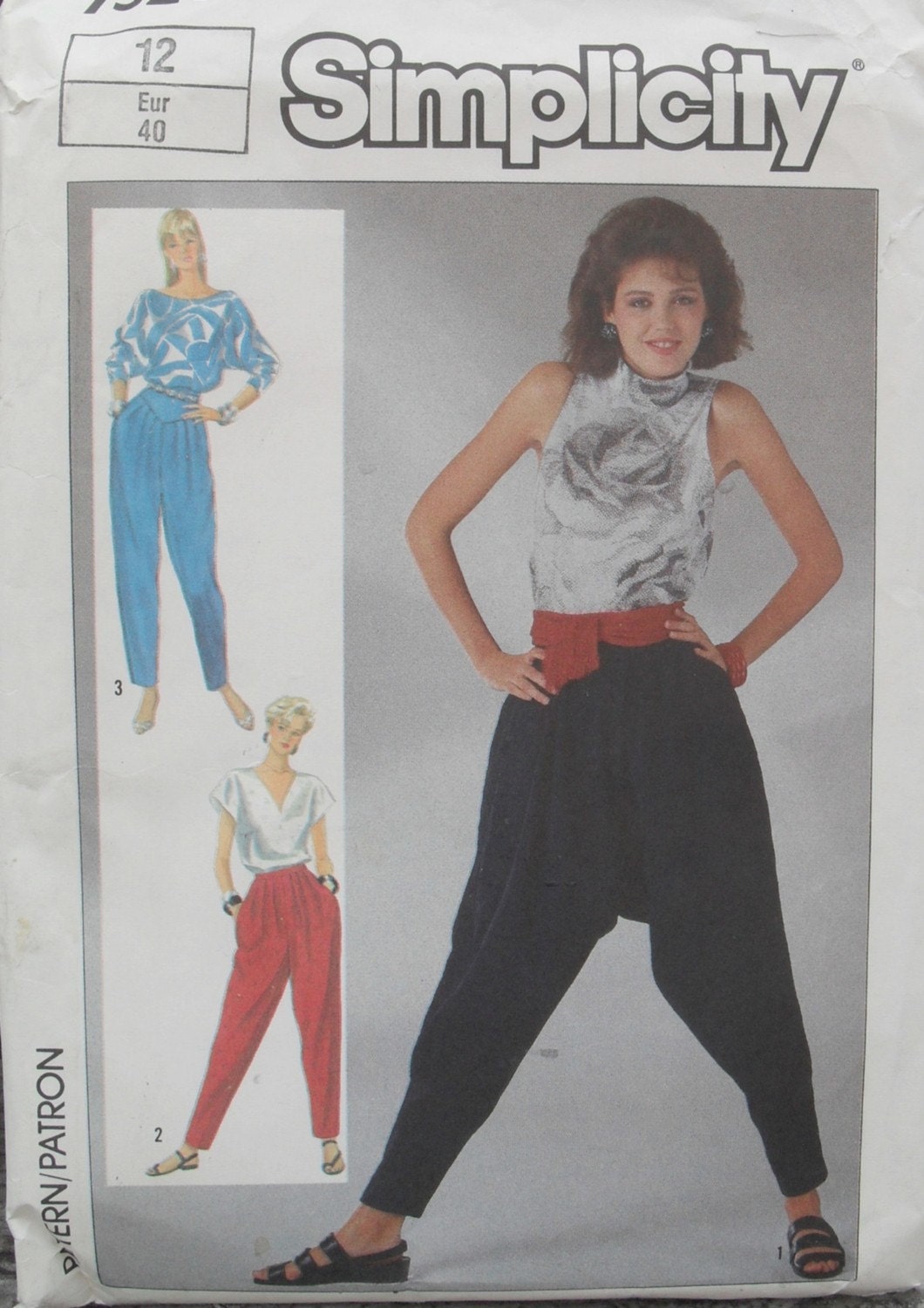 80s Mc Hammer Disco Harem Pants Pattern By Betseydo On Etsy