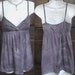 Lavender purple and Steel Gray Tie Dye tunic top sz Small with wrap Goddess empire bodice