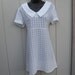 Vintage 90s White Babydoll Mini Dress in size Medium