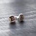 initial earrings.