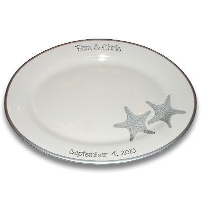 Starfish Beach Wedding Guest Signature Platter