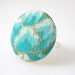Kimono Ring, Silk Fabric Handmade Button Ring