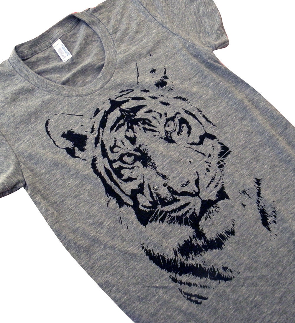 Tiger T-Shirt - Big Cat Ladies SOFT American Apparel Shirt - Available in sizes S, M, L, XL