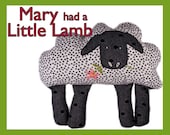 Sheep Sewing Pattern, Kids Fabric Toy, Mary Had a Little Lamb