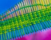 Weaving Loom, Beginner Simple Loom, Learn to Weave, Blue
