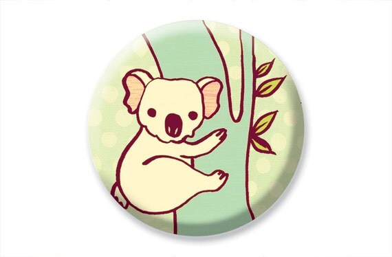 KOALA mirror accessory pocket mirror by boygirlparty, cute animal
