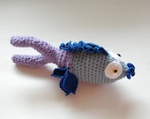 SALE  Fish OOAK Crochet Art Doll - knotbygranma